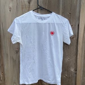White heart tshirt